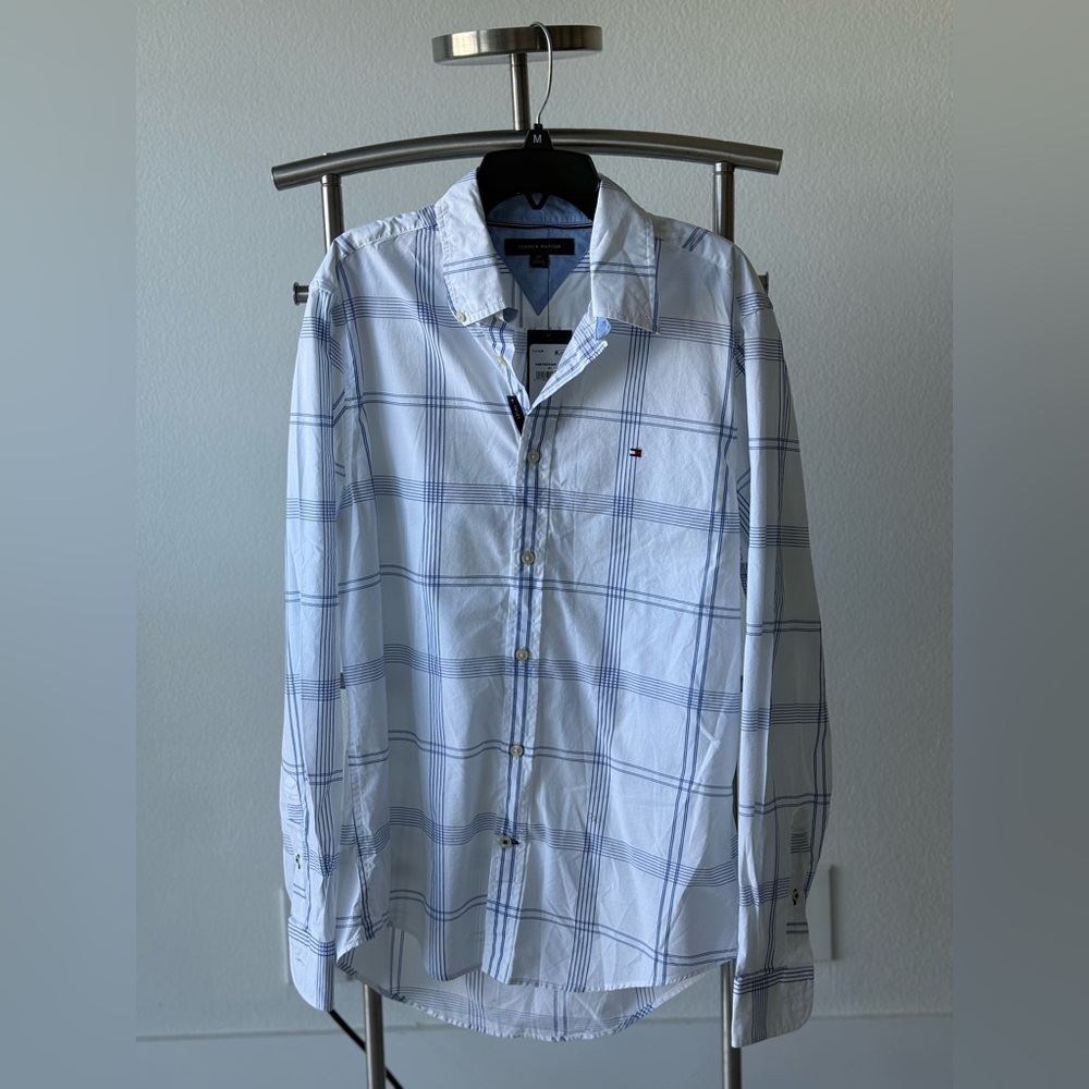 Tommy Hilfiger Men's Blue Plaid Shirt